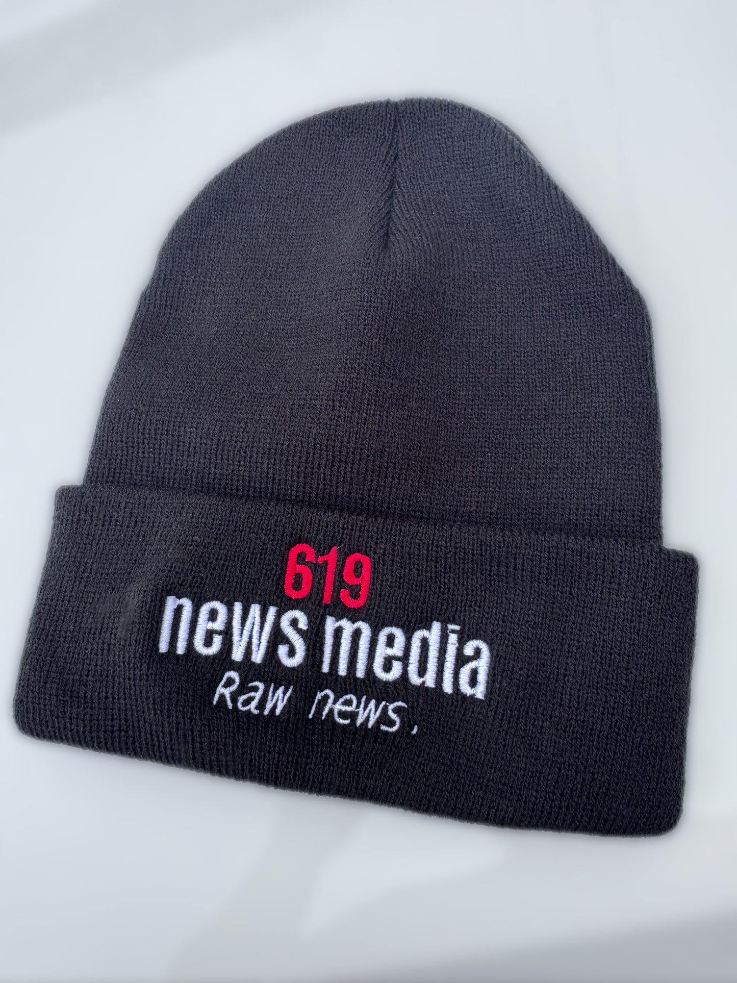 619 News Media Embroidered Beanie